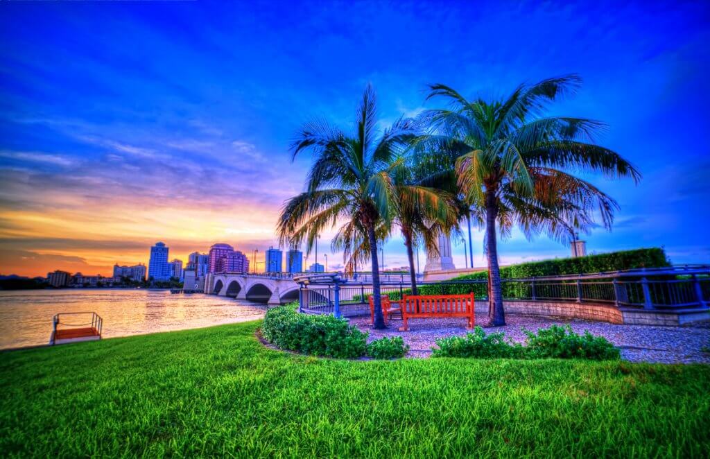Sunset at Palm Beach Florida