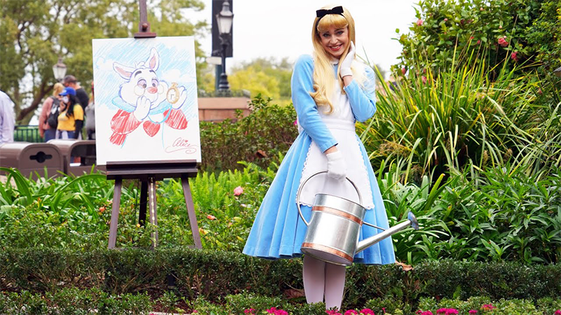 Where to meet characters in Disney World: Alice